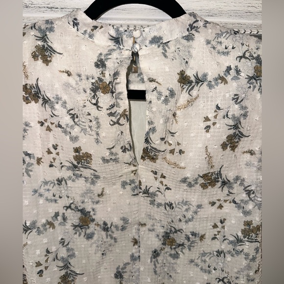 TCEC Floral Ruffle Dress Size L | Romantic Swiss Dot Mini - Picture 5 of 5